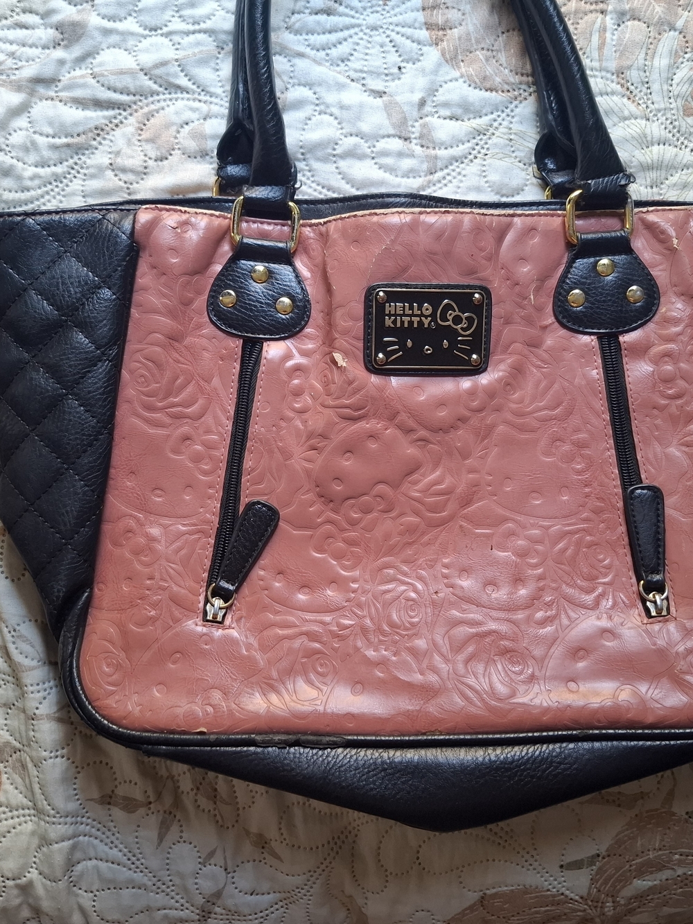 Hello Kitty Pink and Black Tote Bag